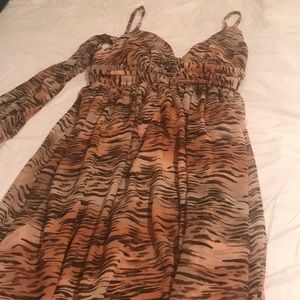 Animal print midi/maxi dress